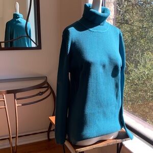 Orvis Vibrant Blue Turtleneck Sweater & Matching Orvis Vest